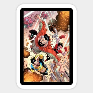 invincible comic poster Sticker